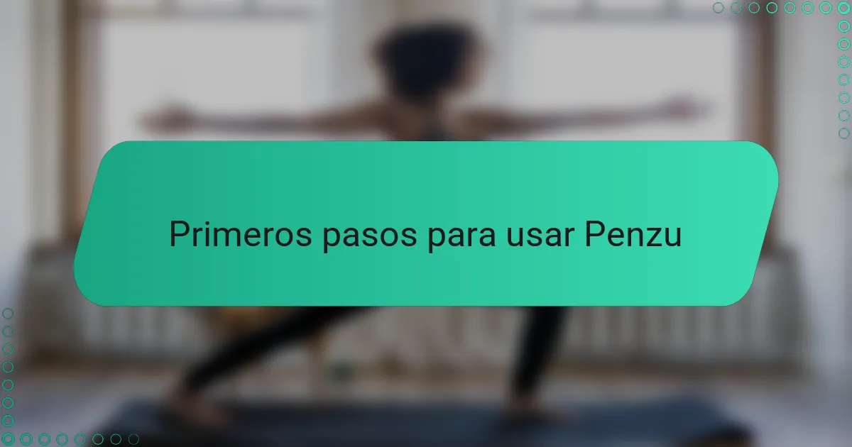 Primeros pasos para usar Penzu